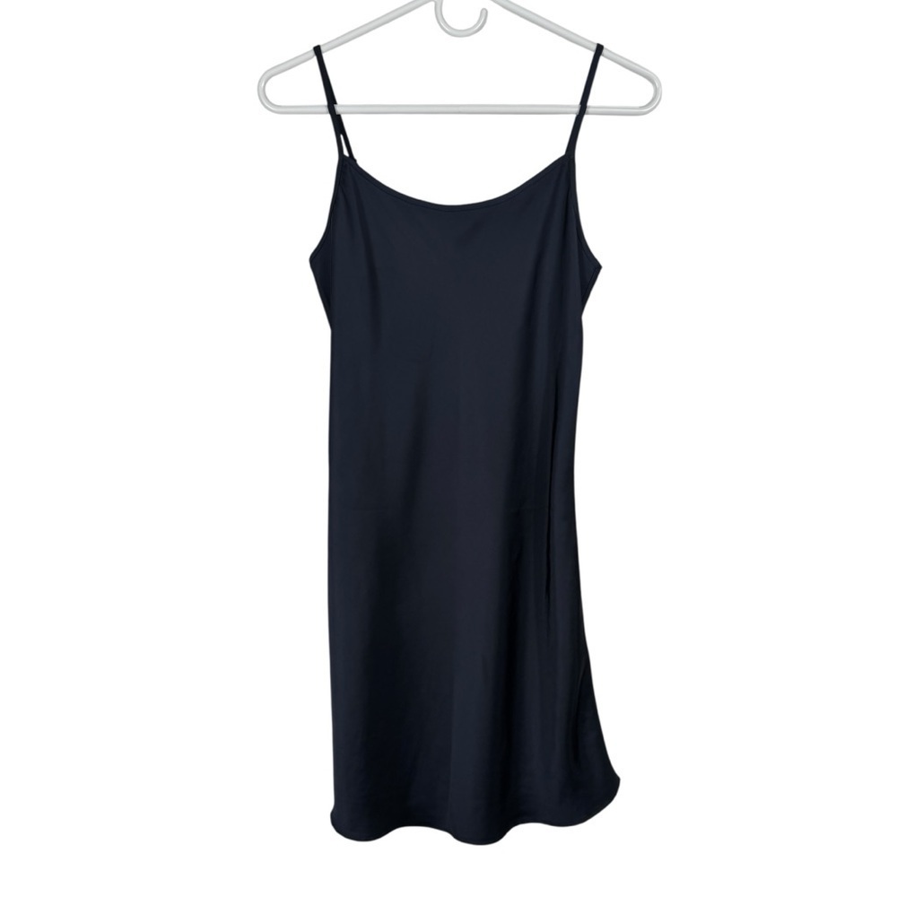 Brandy Melville Deep Navy Satin Slip Dress